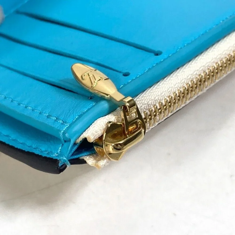 LOUIS VUITTON Portefeuille-LV Pont Neuf Trifold wallet Leather White